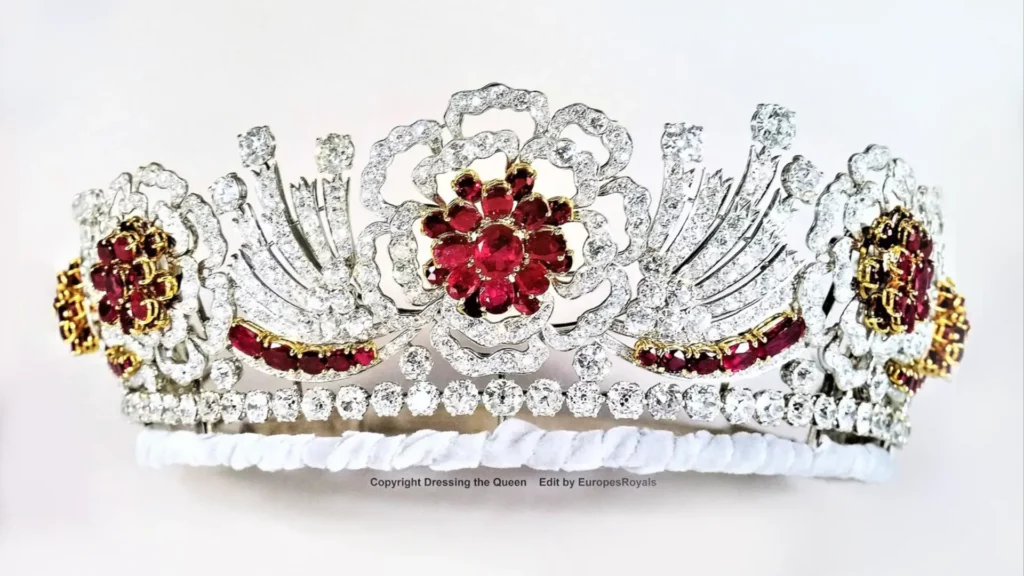 Queen Elizabeth II's Burmese Ruby Tiara