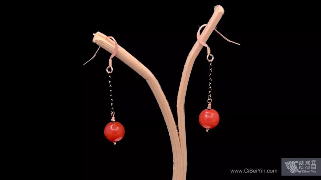 Collect blessings-South Red Agate earrings