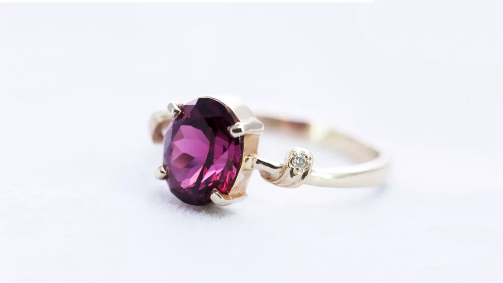 Purple Garnet Ring