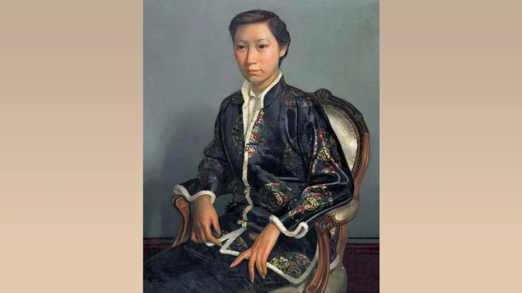 Chu was awarded the silver medal in the Paris Salon for a painting of his wife, Tung Ching-Chao