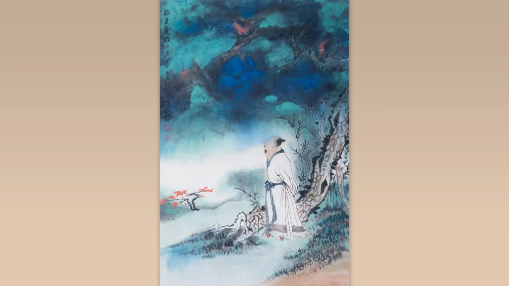 孫雲生的人物水墨畫作品