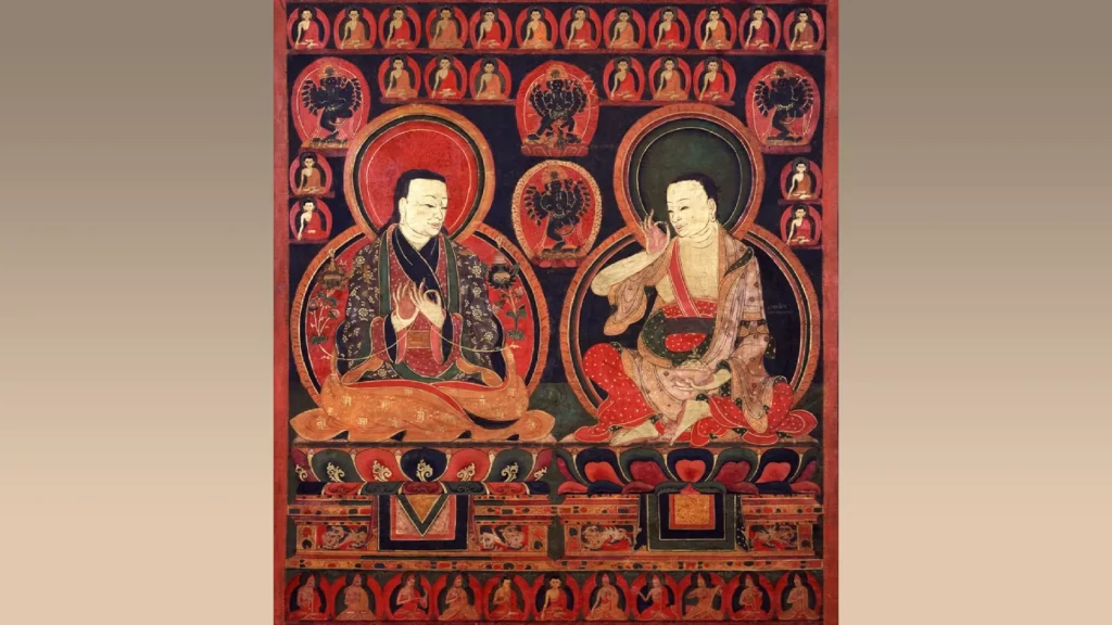 马尔巴(左) 密勒日巴(右)