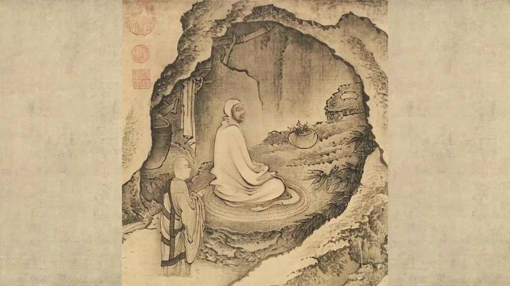 慧可斷臂求法畫像