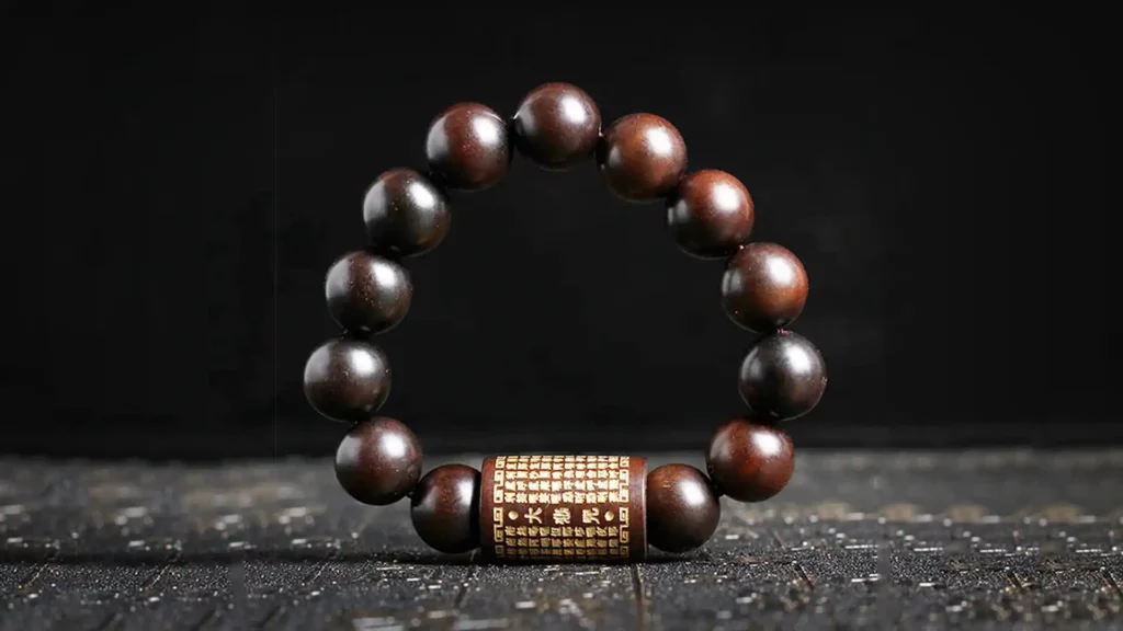 大悲咒雷劈棗木手串