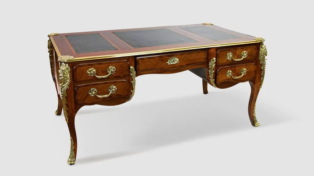 法式檀香木書桌