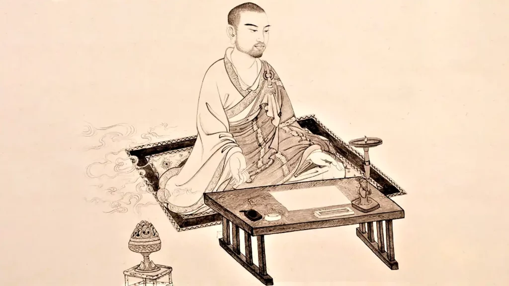 沉思中的鳩摩羅什畫像