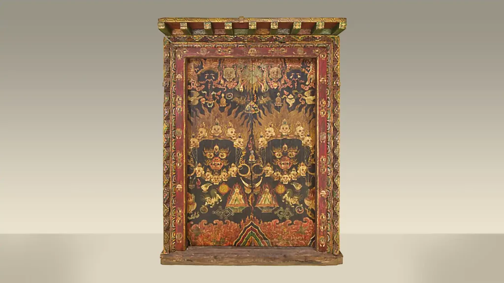 19世紀西藏「憤怒神殿門」