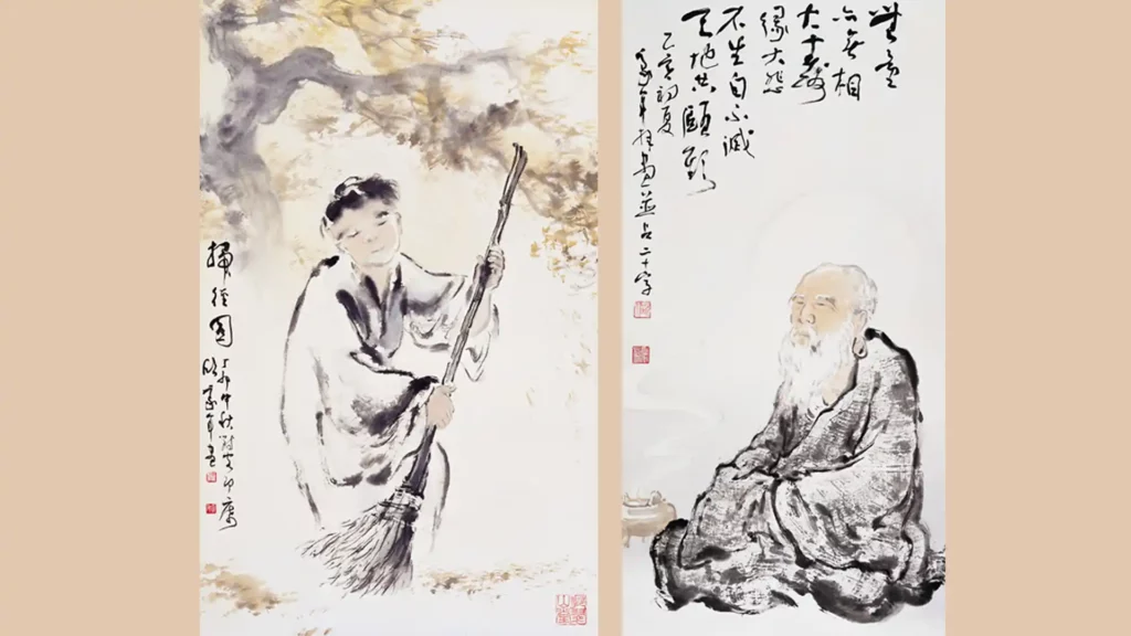 歐豪年人物水墨畫的作品