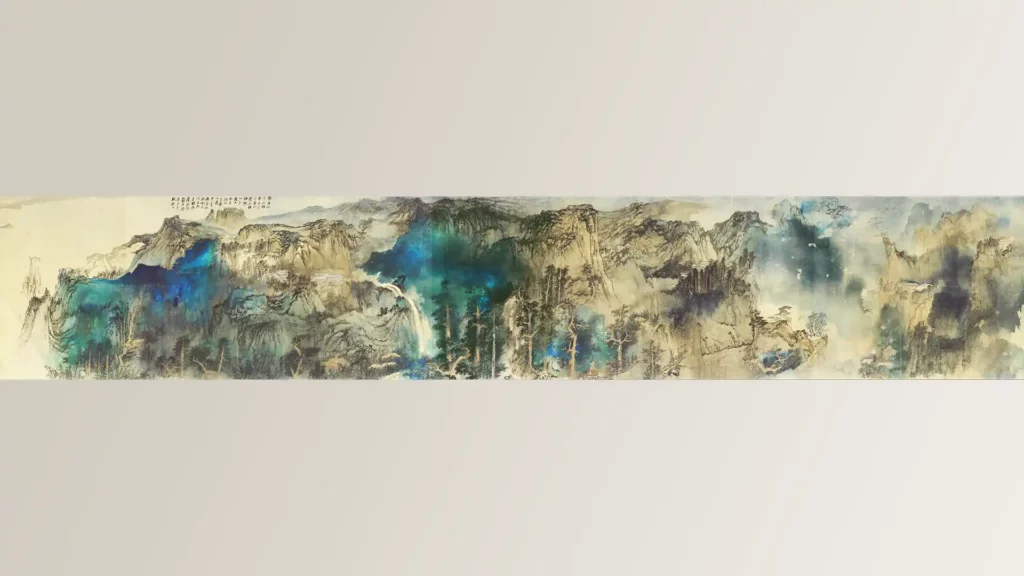 張大千的晚年山水畫創作《廬山圖》