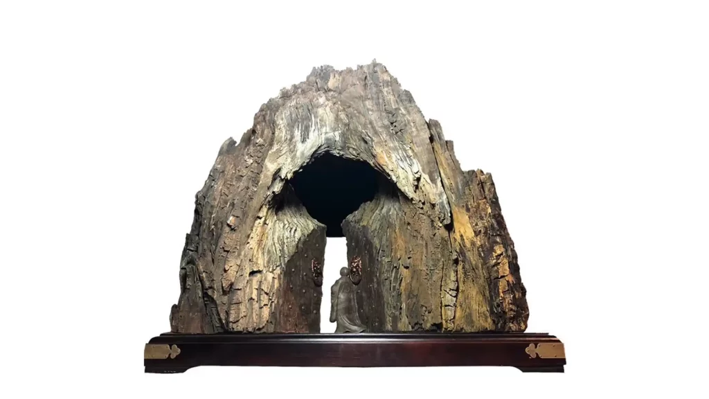 小紅豆杉木雕藝術彿像--達摩祖師