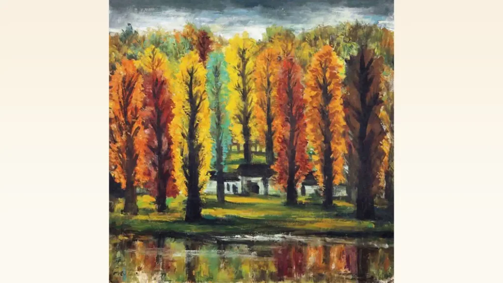 林風眠作品《秋景》