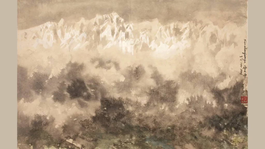 徐悲鴻作品《喜馬拉雅山》