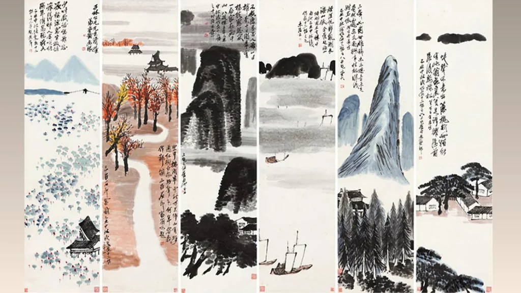 齊白石作品《山水六卷》