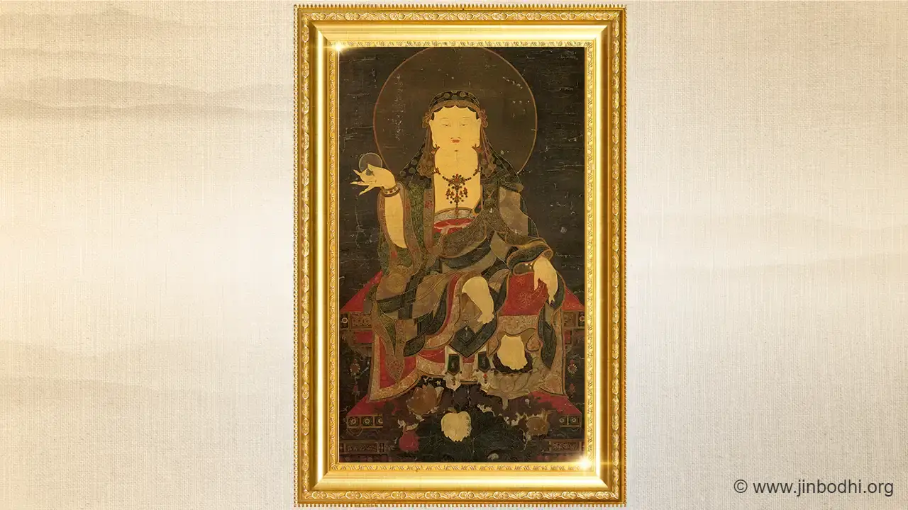 地藏菩萨古唐卡