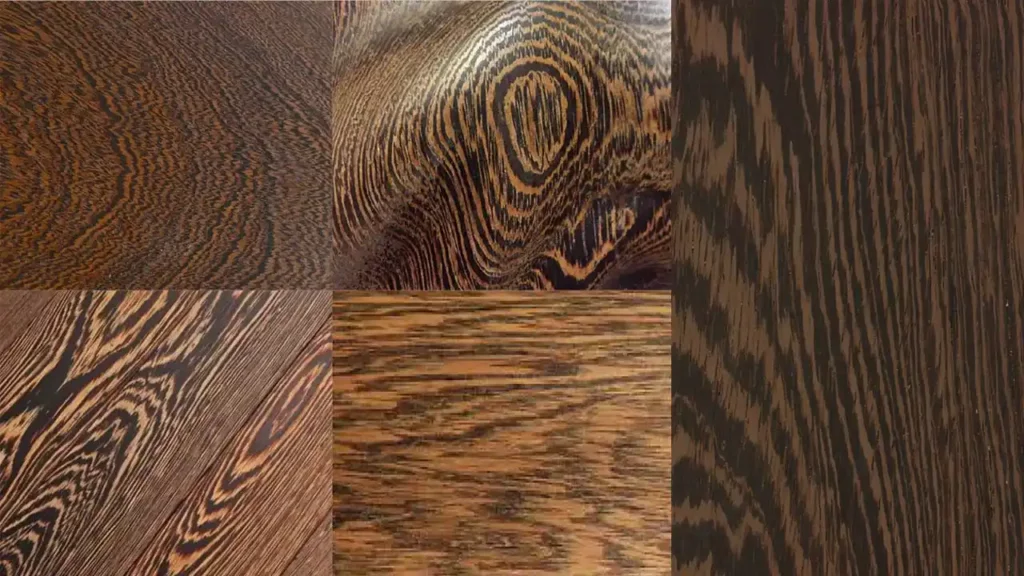 雞翅木呈現的各種紋路