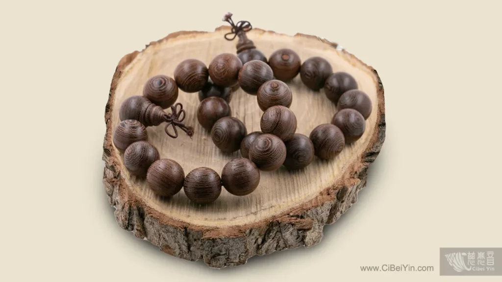 雞翅木圆珠手串