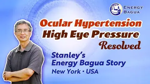 What brought his high eye pressure down to normal?