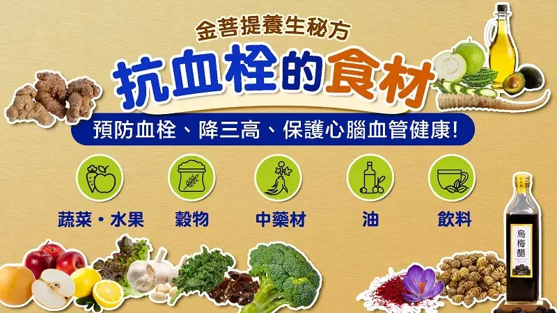 金菩提宗师养生,抗血栓的食材