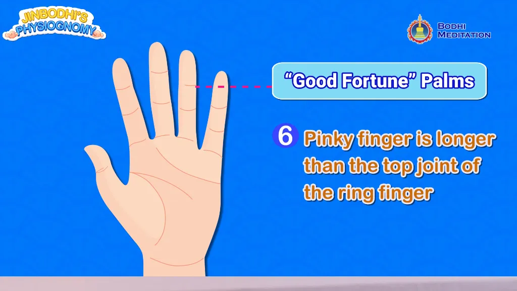 Wealth-Attracting Palm Appearance:Little Finger Crossing the Third Joint of Ring Finger