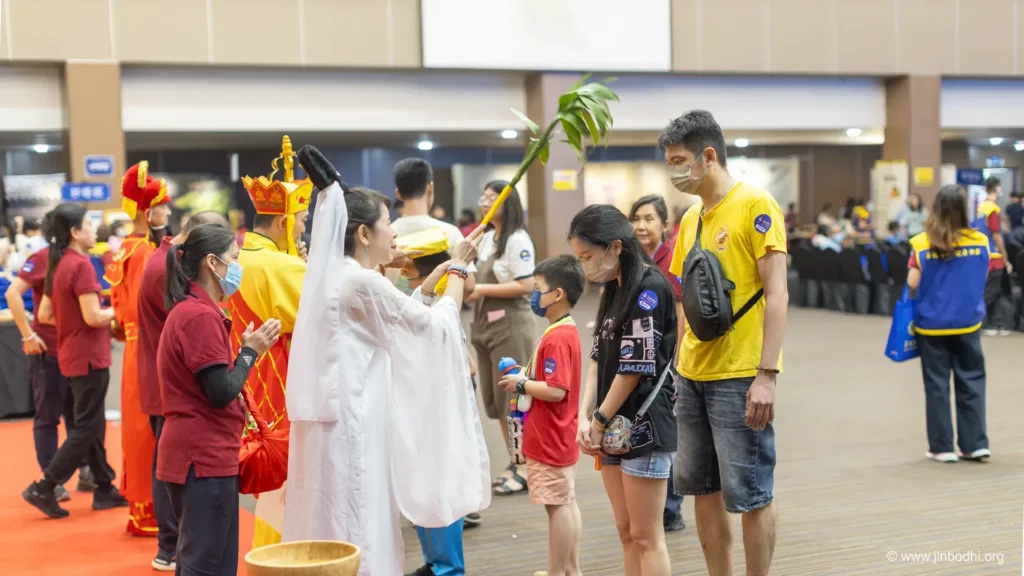Energy blessings for devotees.  