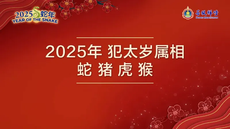 2025年犯太歲生肖:蛇、豬、虎、猴